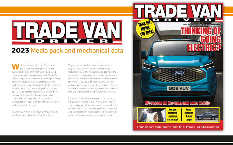 Trade Van Driver 2023 Media Pack